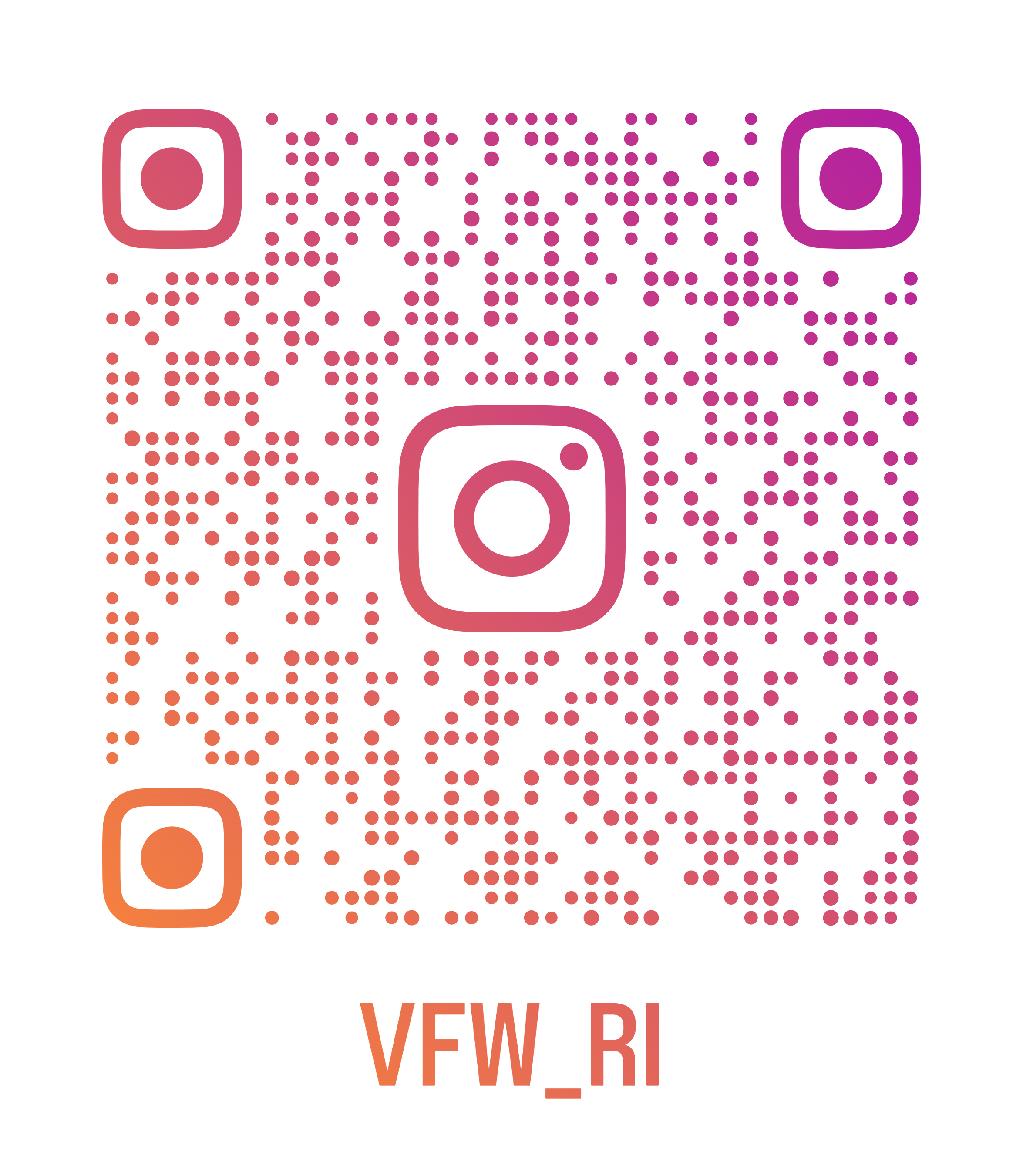 VFWRI Instagram QR Code